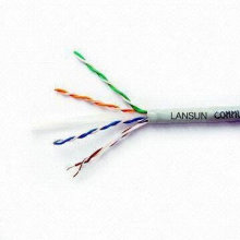 Flexible de 4 pares 23awg cat 6 utp cable utilizado para el sistema de cableado horizontal